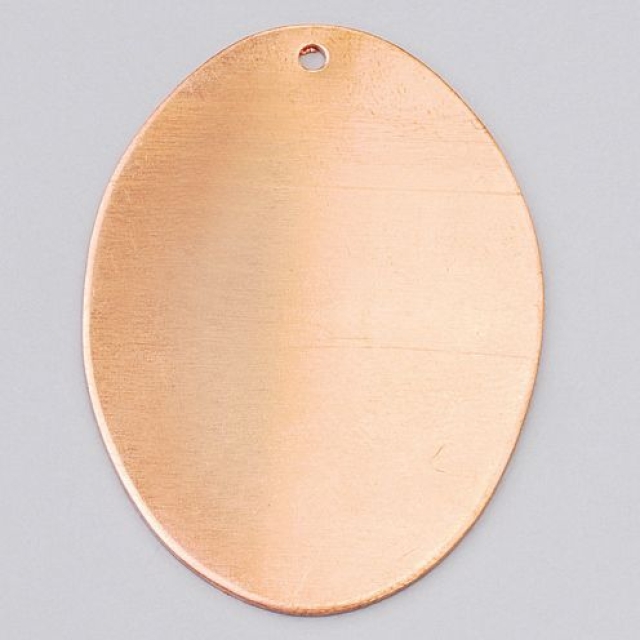Efcolor Hänger oval 1-Loch, 1 Stück 41 x 31 mm