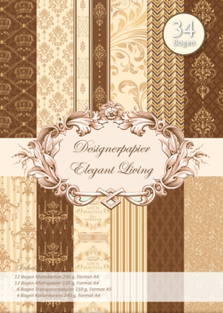 Reddy Cards Designerpapierset Elegant Living