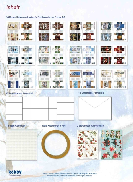 Reddy Cards Endloskarten Weihnachten Format B6