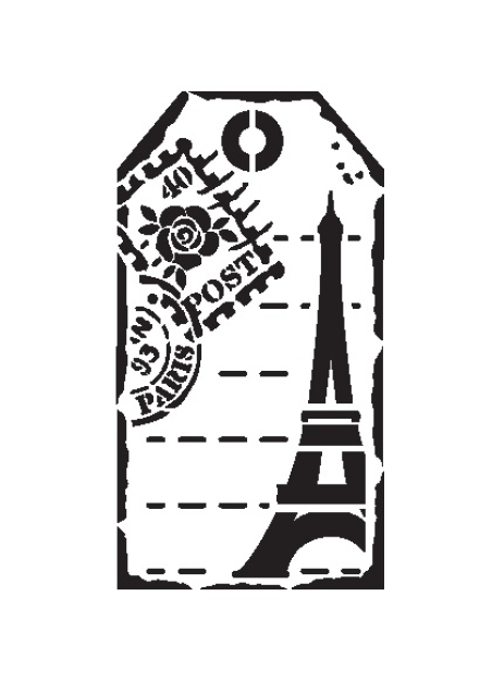 VIVA Decor Universalschablone Etikett Paris