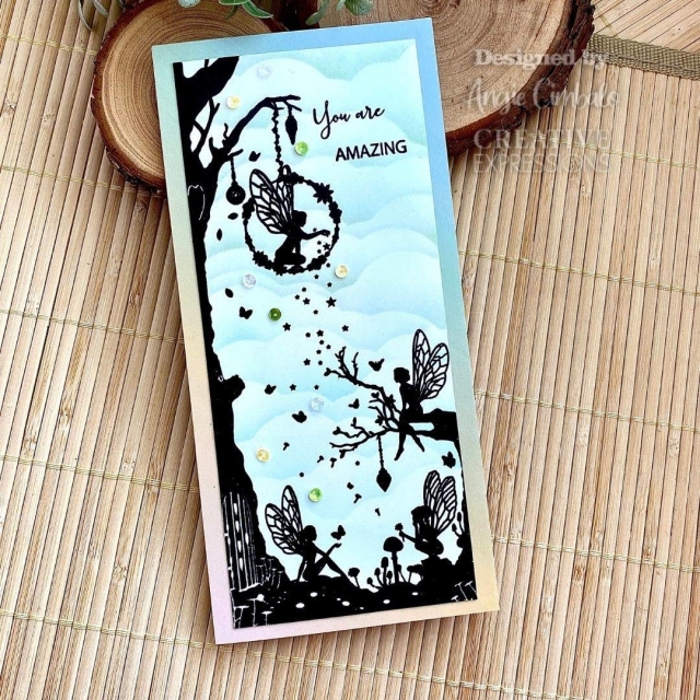 Creative Expressions Designer Boutique Rubber Stamp DL Secret Garden