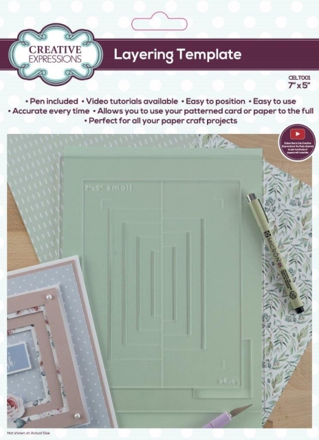 Creative Expressions Layering Template 7 x 5 Inch