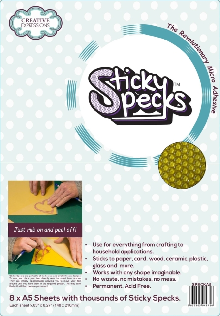 Creative Expressions Sticky Specks Micro Adhesive Sheets A5 (8 Stück)