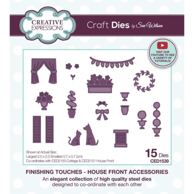 Creative Expressions Sue Wilson Craft Die Finishing Touches House Front