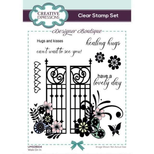 Creative Expressions Designer Boutique Walk On In Clear Stamps