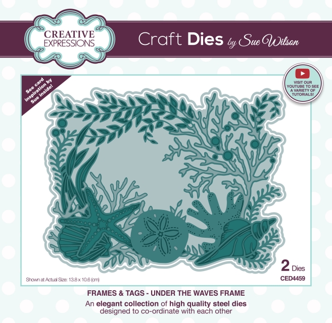 Creative Expressions Sue Wilson Craft Die Frames & Tags Under The Waves Frame