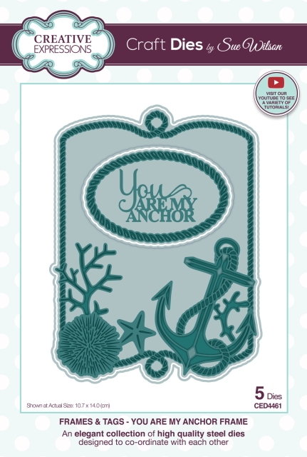 Creative Expressions Sue Wilson Craft Die Frames & Tags You Are My Anchor Frame