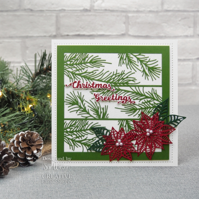 Creative Expressions Sue Wilson Craft Die Festive Poinsetta Trio