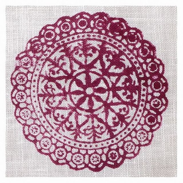 Fabric Creations Stempel Medium Lace Dolly 6,5 cm