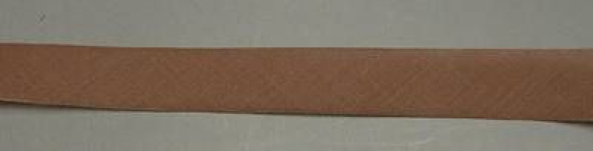 Schrägband ungefalzt 5 Meter braun 24 mm breit