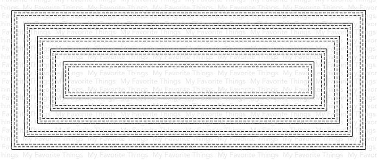 My Favorite Things Slimline Double Stitched Rectangle Stax Die-namics