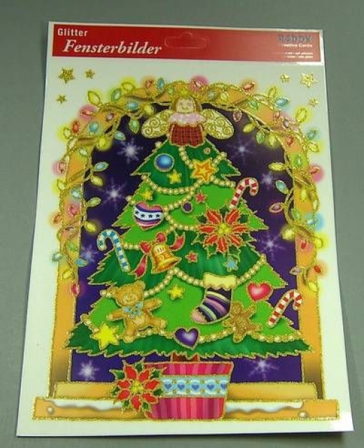 Reddy Fensterbild Weihnachtsbaum 20 x 30 cm