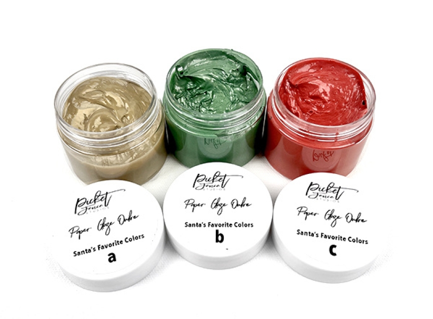 Picket Fence Studios Paper Glaze Ombre Santa's Favorite Colors