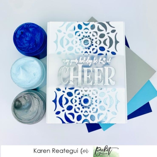 Picket Fence Studios Paper Glaze Ombre Polar Ice Layers