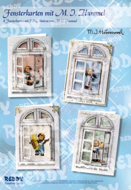 Reddy Cards Bastelset Fensterkarten M.I. Hummel Engelchen