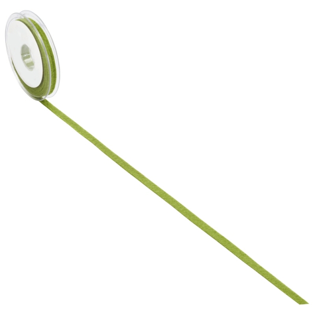 Trendy Filzband 10 mm Rolle pro Meter grün meliert