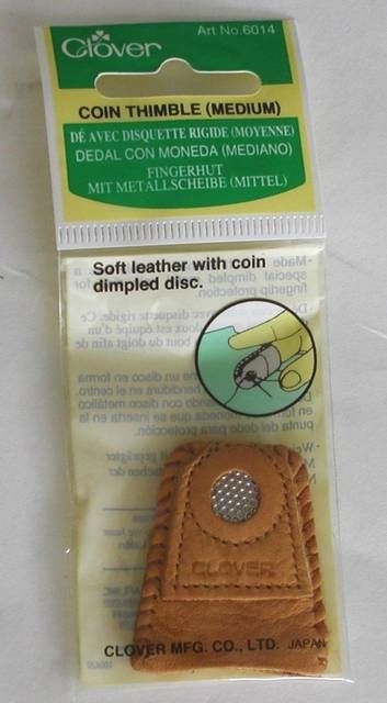 CLOVER Fingerhut mittel  mit Metallscheibe