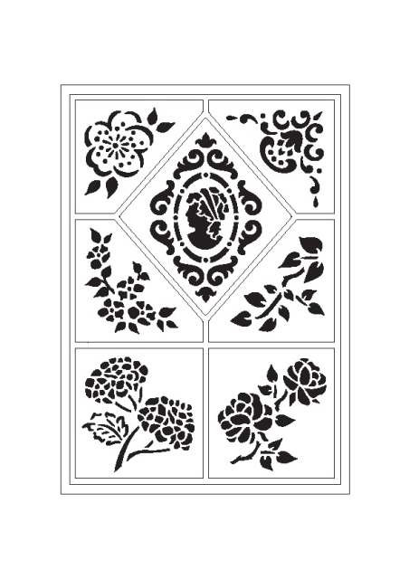 VIVA Decor Flexschablone Gemme