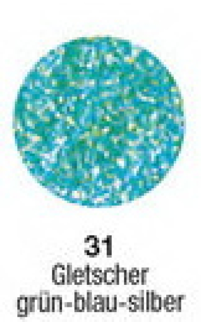 Glitzerflitter 100 ml Gletschergrün blau-silber