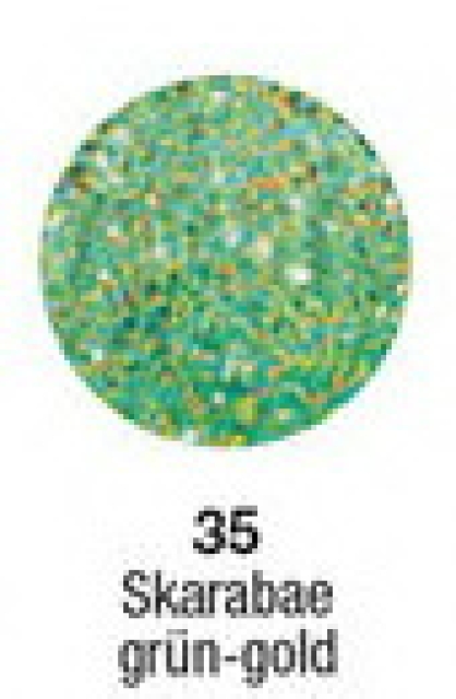 Glitzerflitter 100 ml Skarabae grün-gold