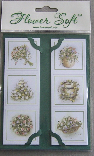Kartenaufleger 13 x 4,2 cm 10 x 3 Stück Bouquets