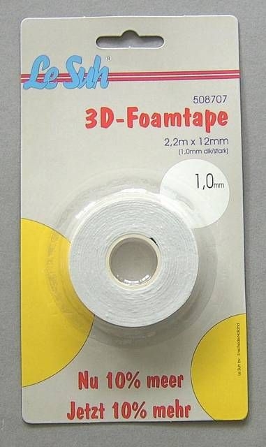 Le Suh Schaumklebeband 2,2 m x 12 mm x 1,0 mm