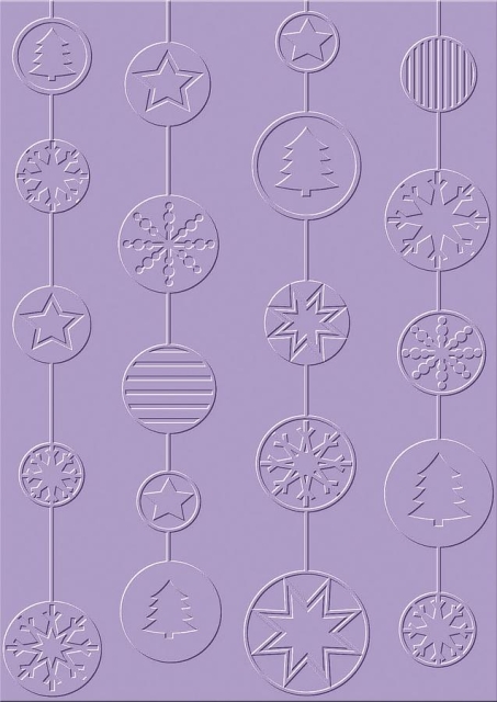 Embossing- / Prägeschablone Weihnachtsgirlande