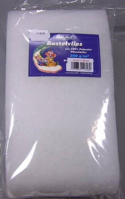Polyester Volumenvlies 300 Gramm / qm 30 mm 15 x 90 cm