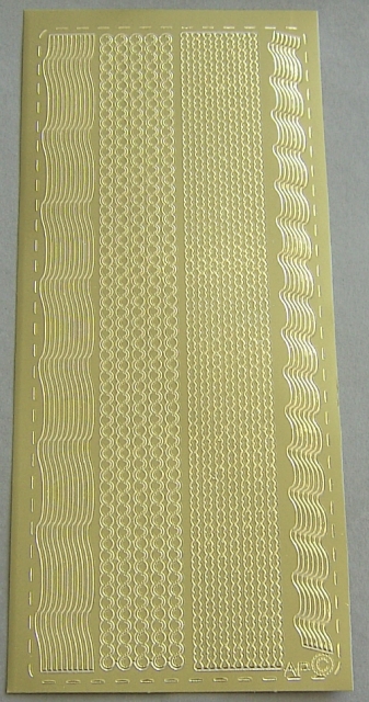 Konturensticker Borte VIII gold