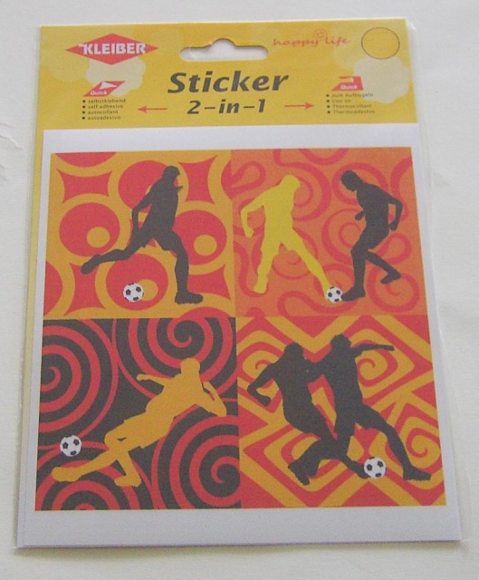 Kleiber Applikation Fußball Sticker 2 in 1
