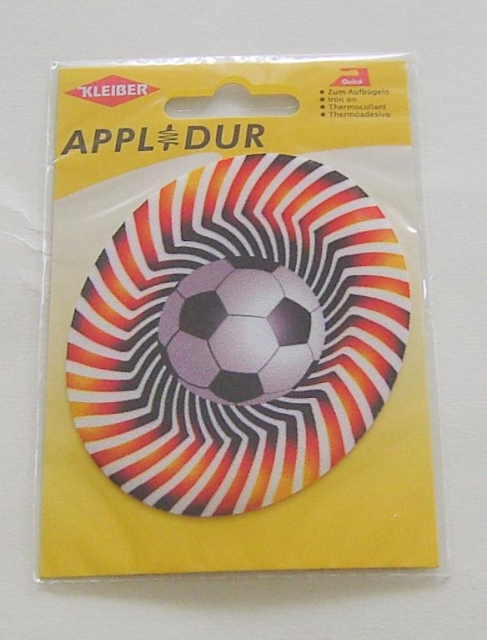Kleiber Applikation Fußball