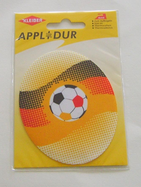 Kleiber Applikation Fußball