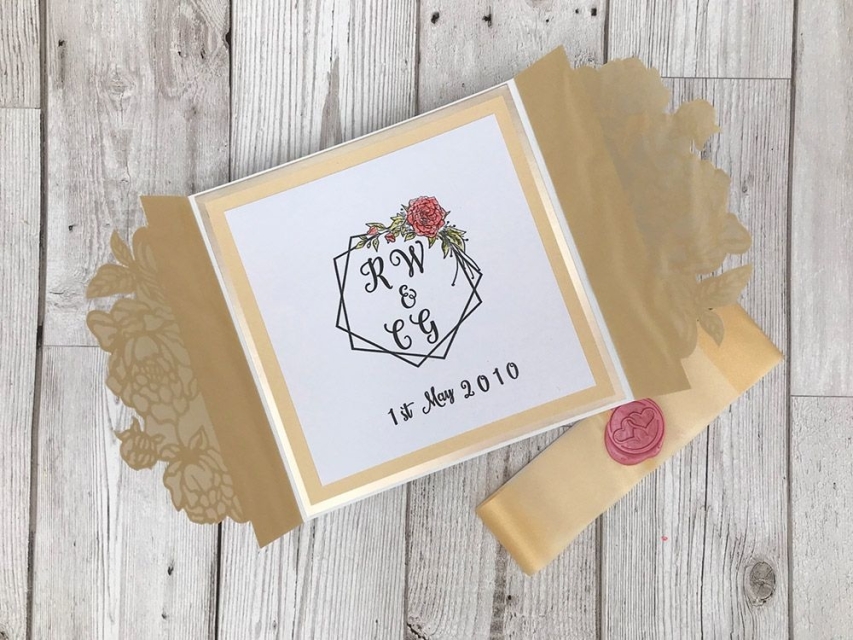 Crafter's Companion Garden of Love Monogram Frames Clear Stamps