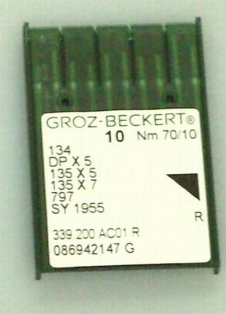Groz-Beckert System 134 Nadelstärke 70 Set mit 10 Stück