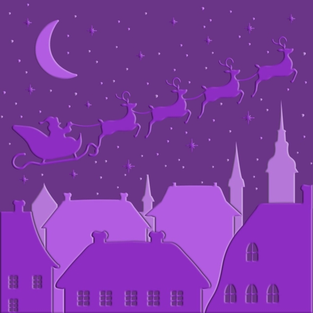 Gemini 3D Embossing Folder Prägeschablone Night Before Christmas