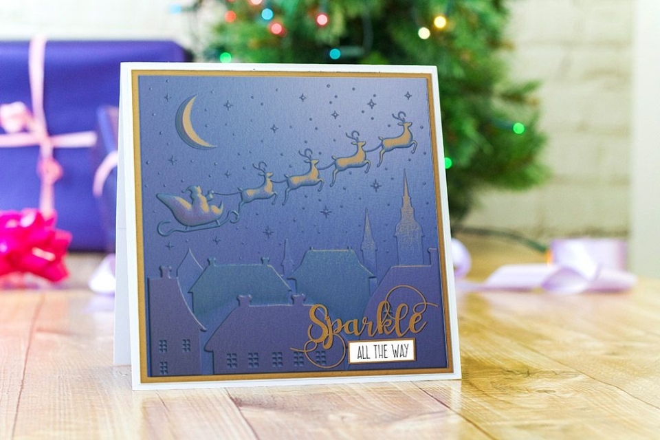 Gemini 3D Embossing Folder Prägeschablone Night Before Christmas