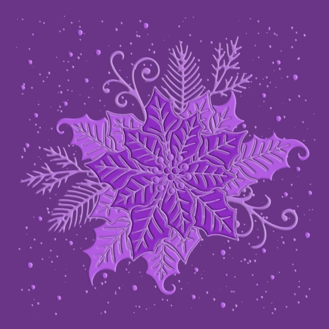 Gemini 3D Embossing Folder Prägeschablone Elegant Poinsetta