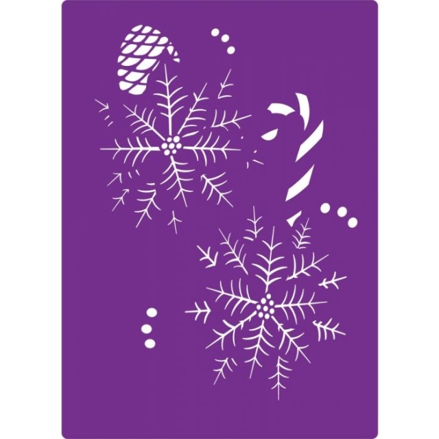 Gemini 3D Embossing Folder & Stencil Prägeschablone & Stencil Precious Poinsettas