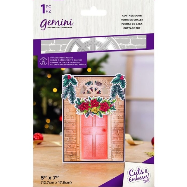 GEMINI Cut and Emboss Folder Cottage Door Stanz- und Prägeschablone
