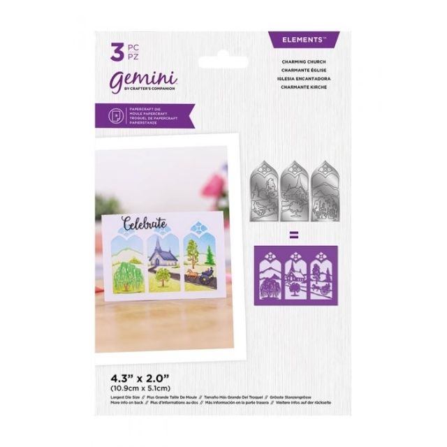 GEMINI Triptych Charming Church Elements Dies / Stanzschablonen