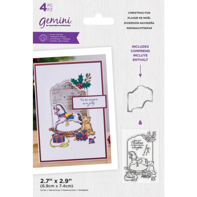 GEMINI Stamp & Die Stempel und Stanzschablone Christmas Fun