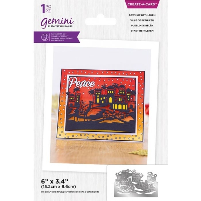 Gemini Create a Card Dies Stanzschablonen Christmas Scene Edge Town of Bethlehem