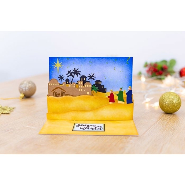 Gemini Edge'ables Dies Stanzschablonen A Bethlehem Scene