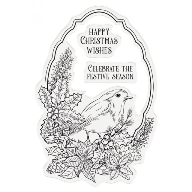 Gemini Stamp & Die Stempel und Stanzschablone Happy Christmas Wishes