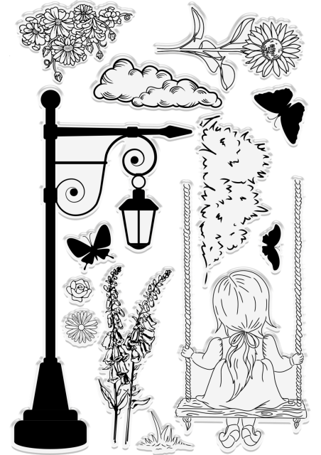 Gemini 3D Scene Builder Stamp & Die Stempel und Stanzschablone Simple Pleasures