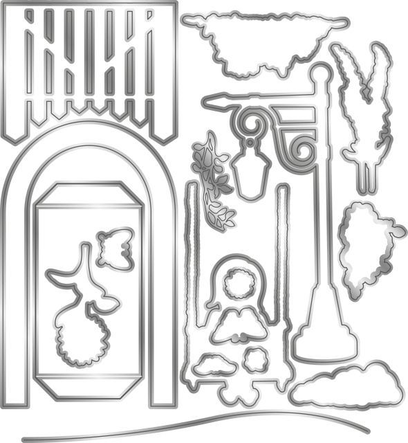 Gemini 3D Scene Builder Stamp & Die Stempel und Stanzschablone Simple Pleasures