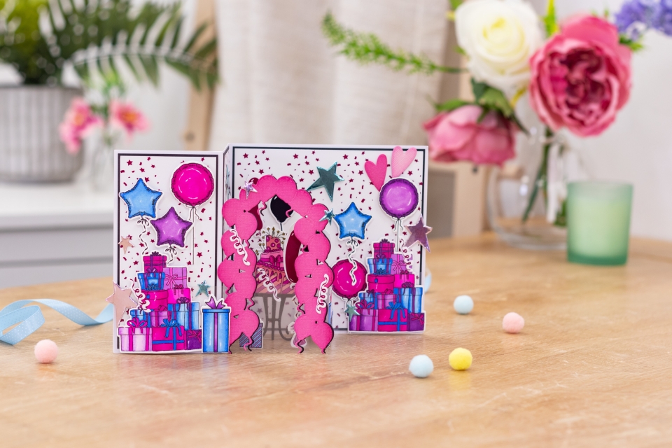 Gemini 3D Scene Builder Stamp & Die Stempel und Stanzschablone Celebrate Your Day