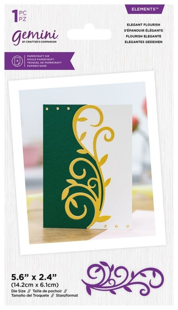 Gemini Grande Swirls Edges Elegant Flourish Elements Dies Stanzschablonen