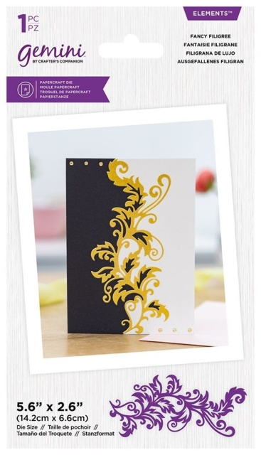 Gemini Grande Swirls Edges Fancy Filigree Elements Dies Stanzschablonen