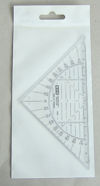 M+R Geometriedreieck 16 cm M+R